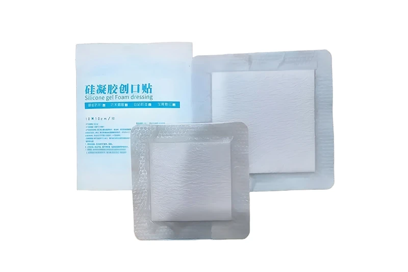 Curativo de espuma de gel de silicone de ilha multicamadas