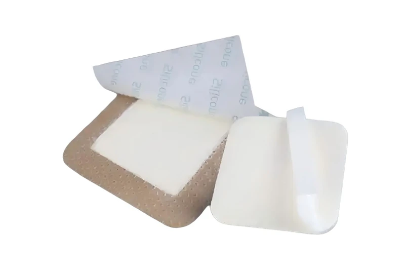 Curativo de espuma de gel de silicone com contorno de calcanhar