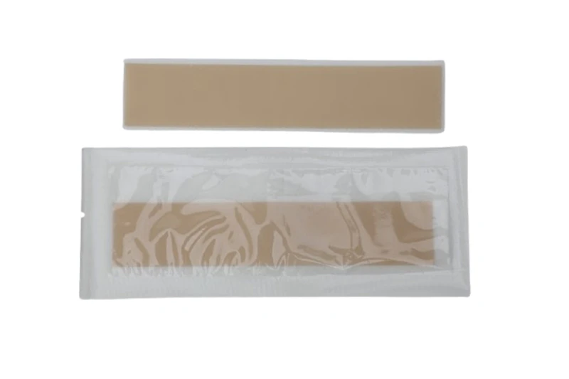 Folhas de fita de silicone bege para cicatrizes de resist&ecirc;ncia extra