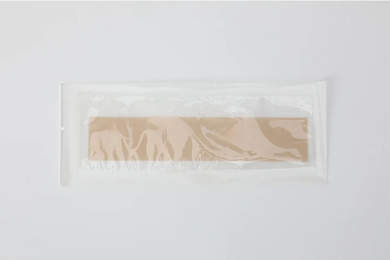 Folhas de fita de silicone bege para cicatrizes de resist&ecirc;ncia extra