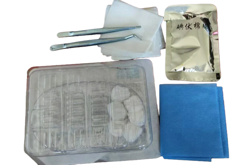 Kit de enfermagem descart&aacute;vel tipo C - conjunto de troca de curativo est&eacute;ril