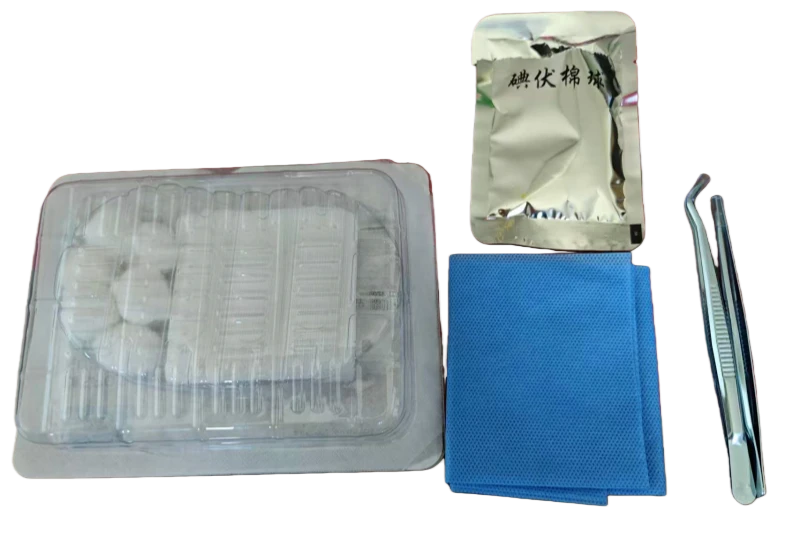 Kit de enfermagem descart&aacute;vel tipo C - conjunto de troca de curativo est&eacute;ril