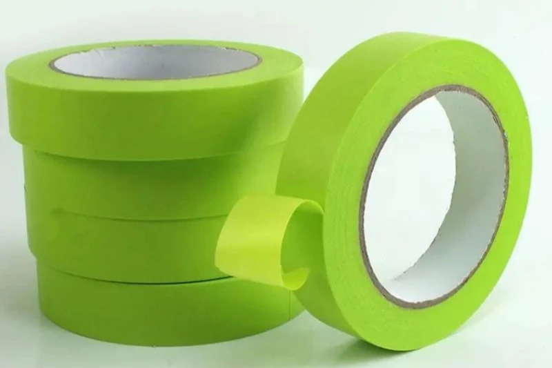 Fita de papel microporosa hipoalerg&ecirc;nica verde